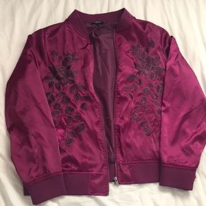 Satin bomber jacket